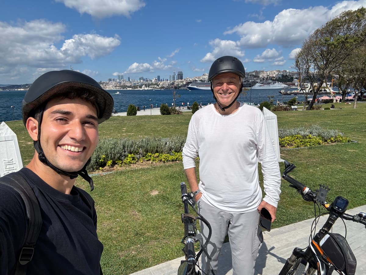 Scenic Istanbul view during bike tour